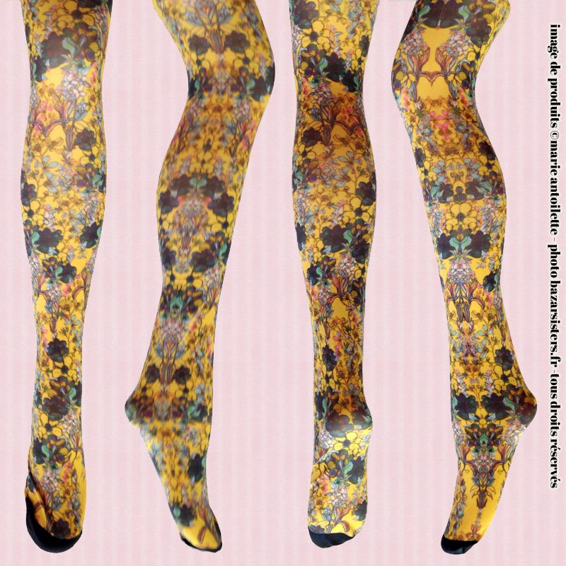 Collant Marie Antoilette ANTOINETTE Jaune – Image 2