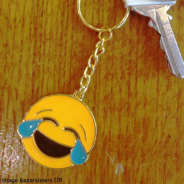 Porte-clés émaillé EMOKEYRINGS - Smiley LOL
