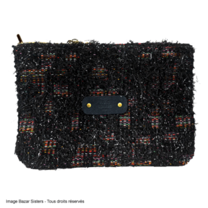 Grande pochette Mila Louise - Modèle TWEED3 blue