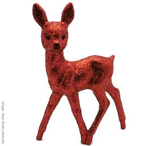 Grand FAON à paillettes - Coloris Rouge