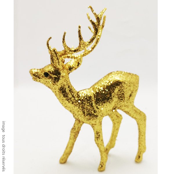 CERF à paillettes - Coloris Or – Image 3