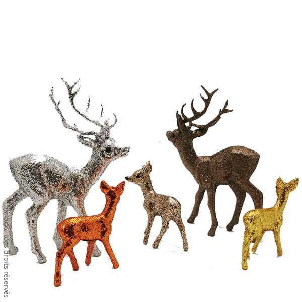 CERF à paillettes - Coloris Argent – Image 4