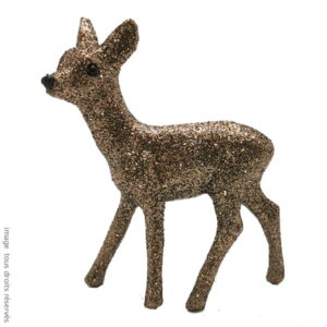 Petit faon à paillettes - Coloris Bronze