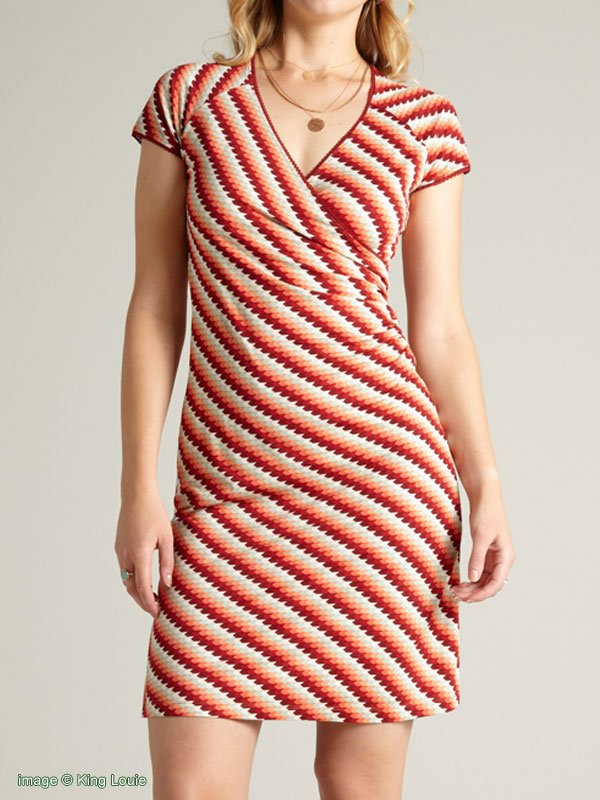 Robe cache-cœur King Louie DAZE popsicle orange – Image 6