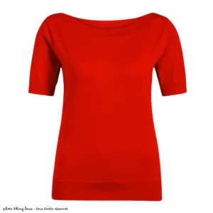 Top maille King Louie Audrey COTTONCLUB rouge chili