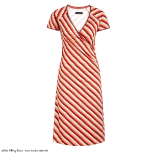 Robe cache-cœur King Louie DAZE popsicle orange