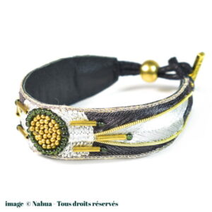 Bracelet apache NAHUA Aprile - Coloris Anthracite