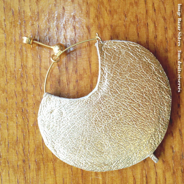 Boucles d'oreille apaches NAHUA Apie - Coloris Latte – Image 3