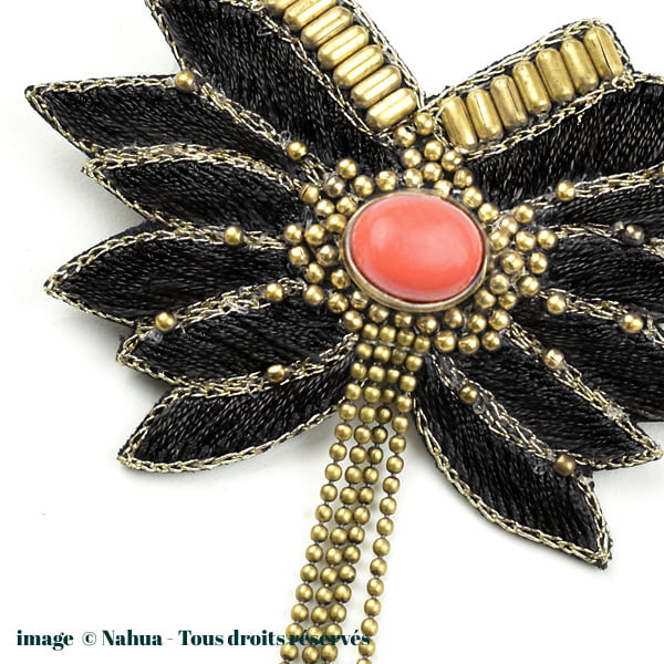 Broche Brahma NAHUA Briac - Cornaline/Volcano – Image 2