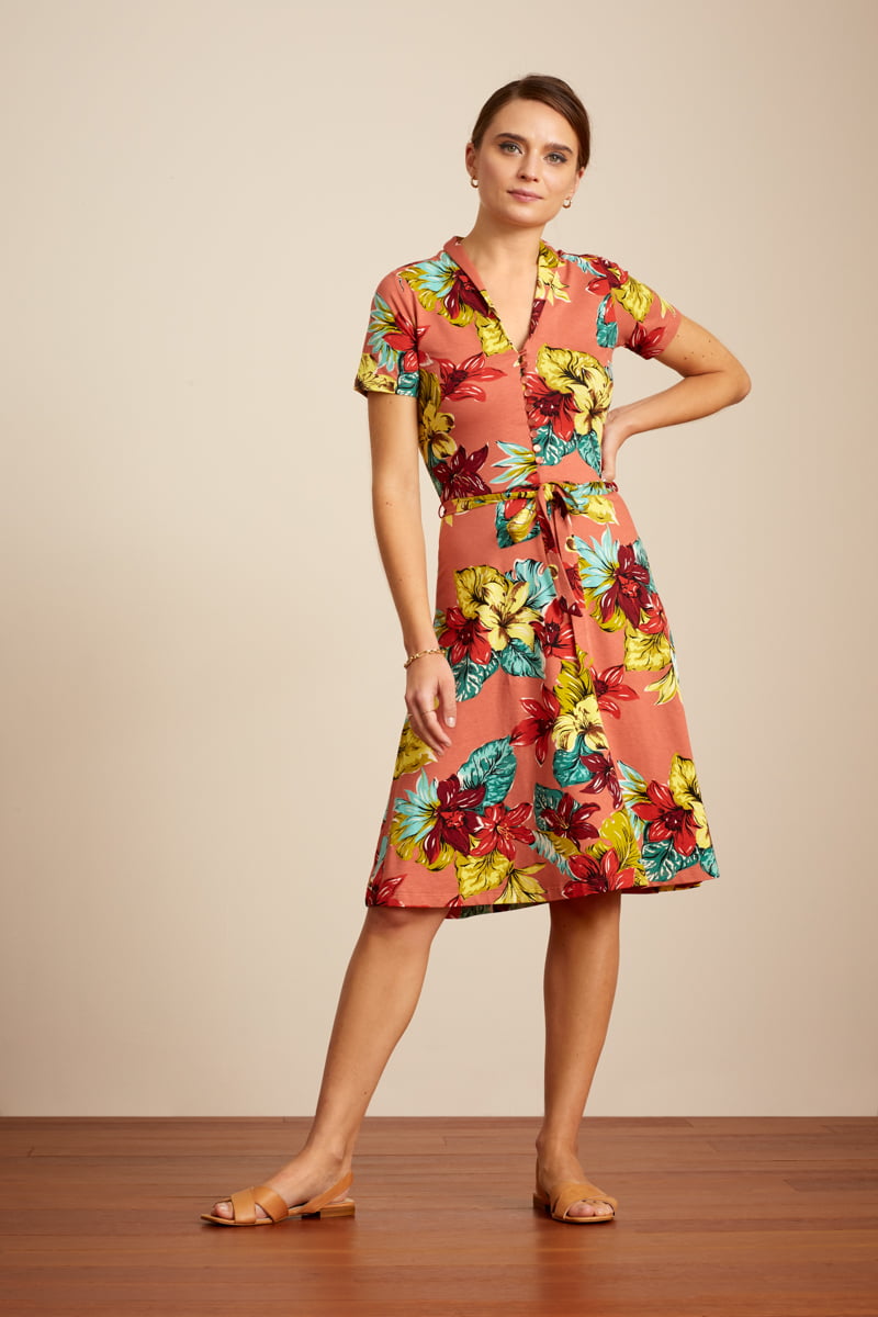 Robe King Louie Emmy Paraiso - Coloris apricot pink – Image 2