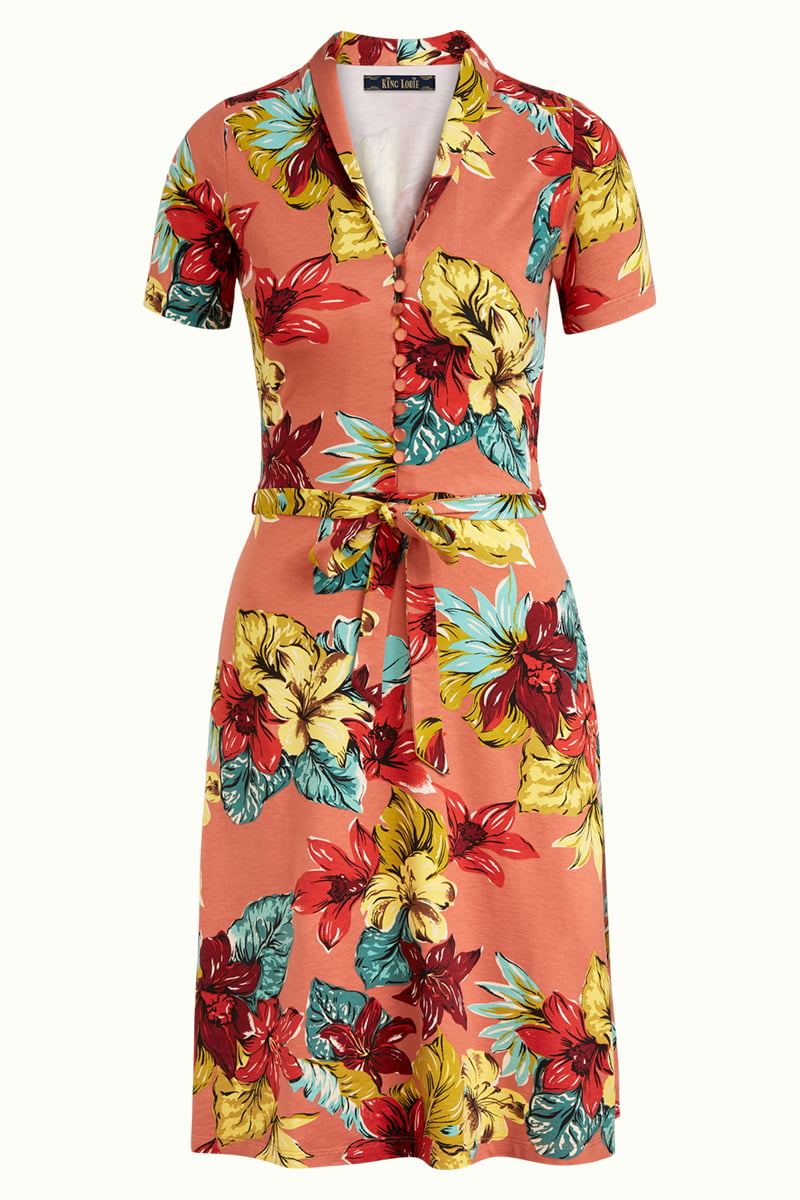 Robe King Louie Emmy Paraiso - Coloris apricot pink – Image 5