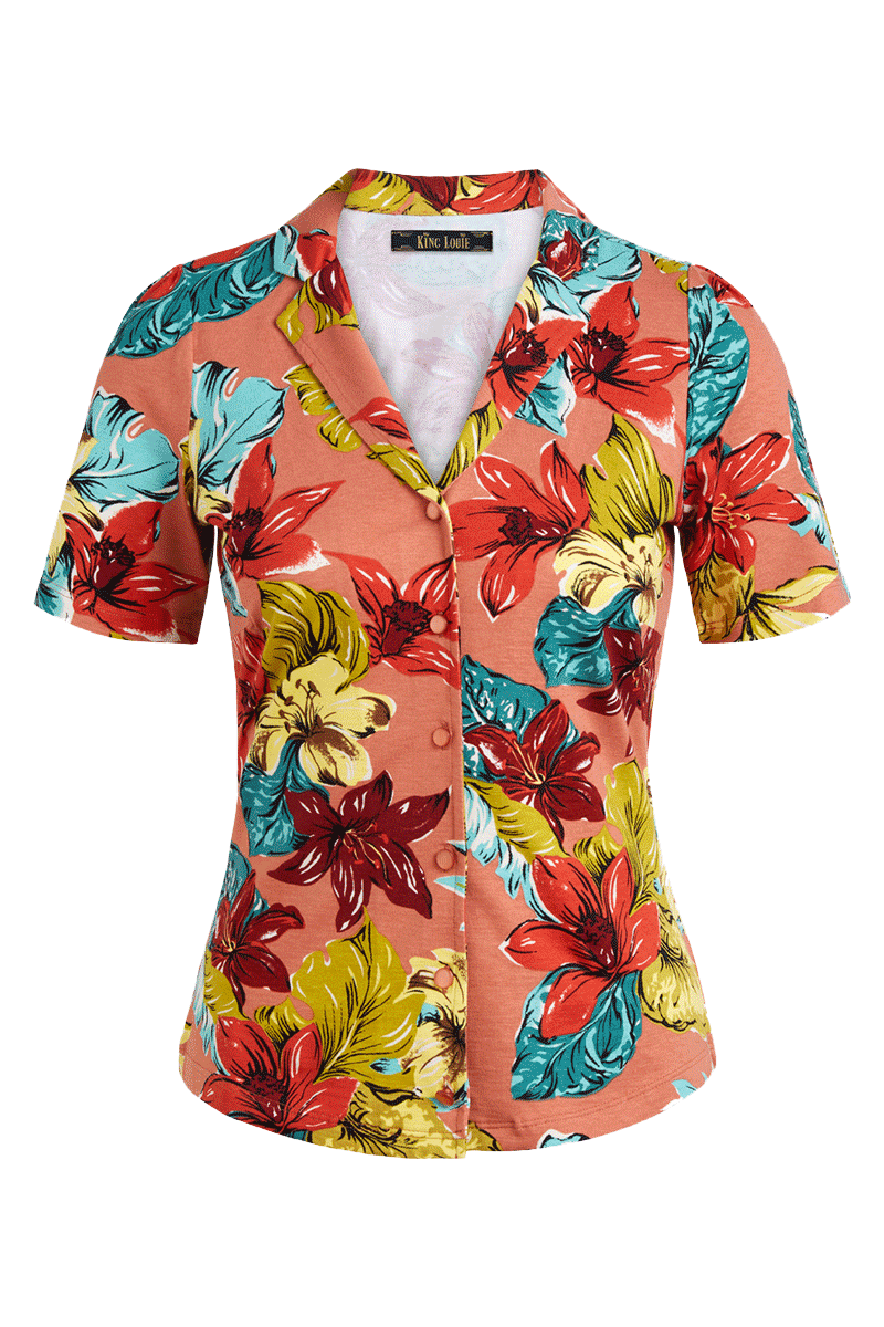 Chemisier Patty Paraiso - Coloris apricot pink