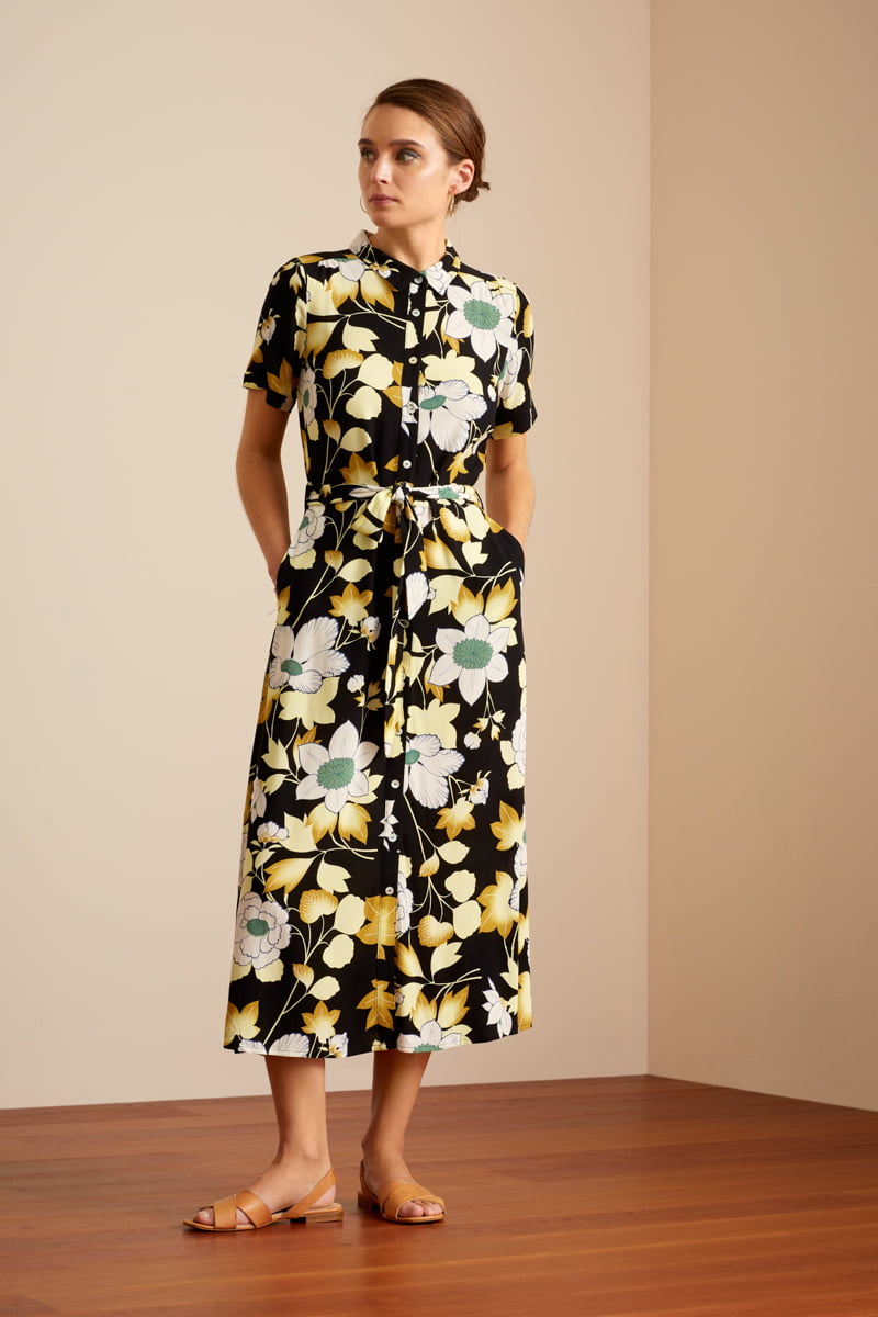 Robe King Louie Olive Midi La Boca - Coloris noir – Image 2