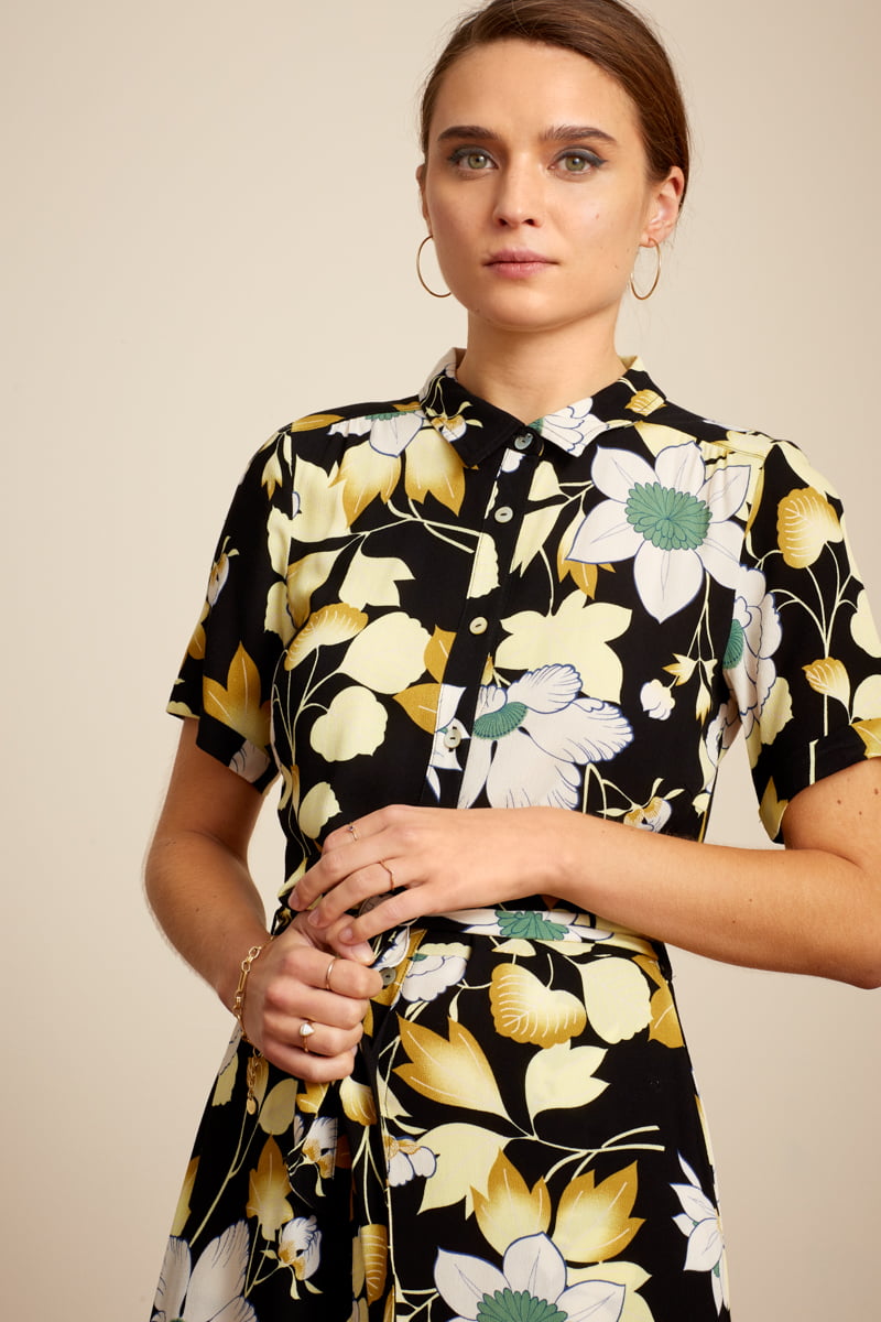 Robe King Louie Olive Midi La Boca - Coloris noir – Image 4