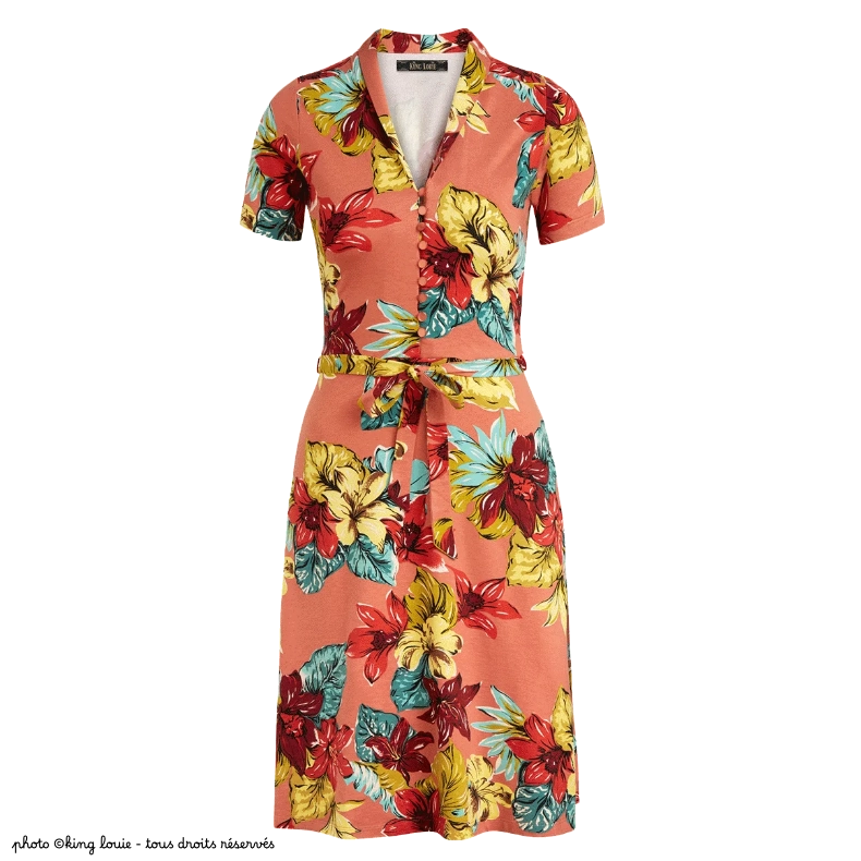 Robe King Louie Emmy Paraiso - Coloris apricot pink