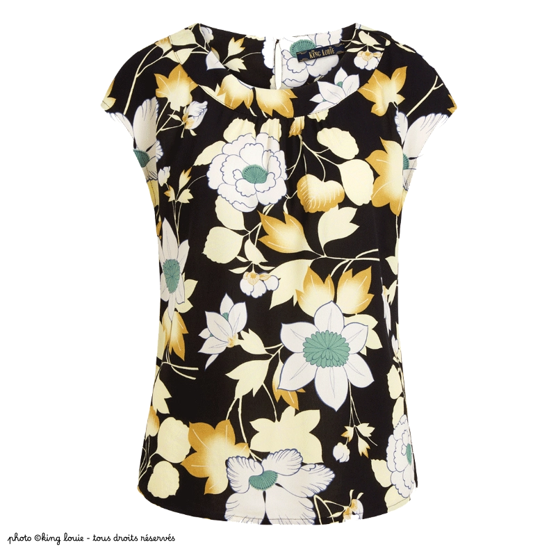 Top King Louie Shirley La Boca - Coloris noir