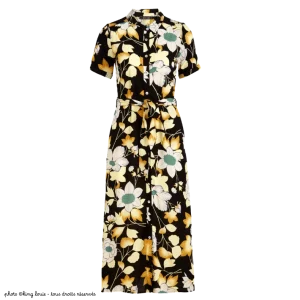 Robe King Louie Olive Midi La Boca - Coloris noir
