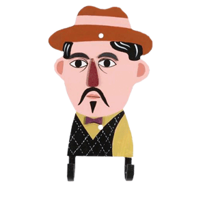Patère en tôle peinte Mr. Pickett en tôle peinte 16 x 9 cm