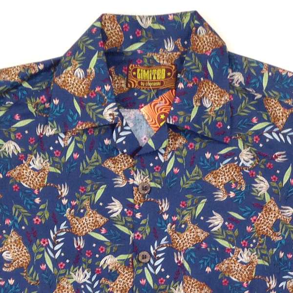 Chemisette coton CHENASKI – Leo in the jungle Bleu – Image 2