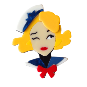Broche People - Modèle D - Sailor blonde