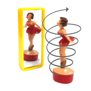 La ballerine brune au miroir - Joujou rétro