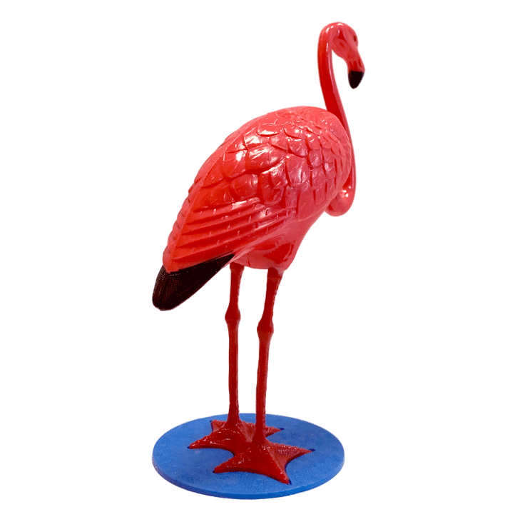 Flamant rose hocheur - Joujou rétro – Image 3