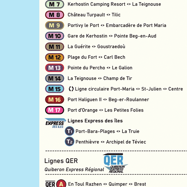 Poster 70 x 50 cm PLAN DU MÉTRO DE QUIBERON – Image 5