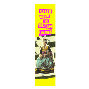 Autocollant 17x4 cm – God save the Queen (Amann)
