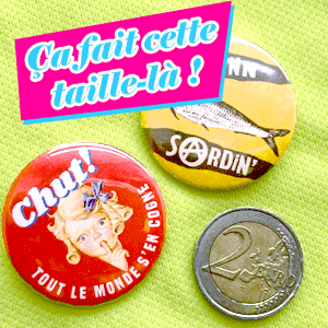 Badge 37 mm – Ça passe mal – Image 2