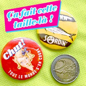 Badge 37 mm – Keep calm then panic* – Image 2