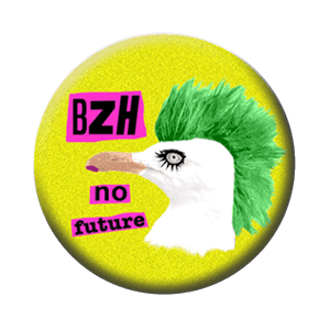 Badge 37 mm – BZH no future