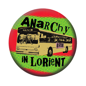 Badge 37 mm – Anarchy in Lorient – Rouge