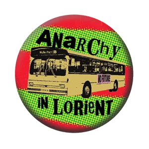 Badge 37 mm – Anarchy in Lorient – Rouge