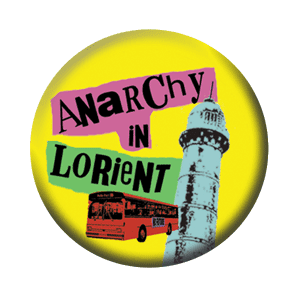Badge 37 mm – Anarchy in Lorient – Jaune