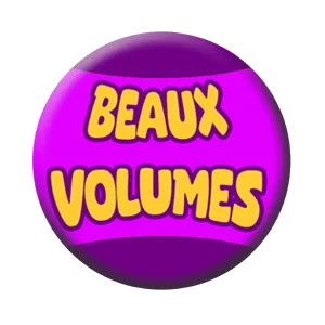 Badge 37 mm – Beaux volumes – Violet