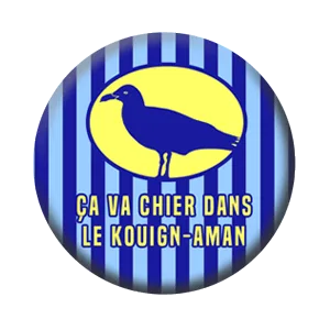 Badge 37 mm – Ça va chier dans le kouign-aman - Bleu