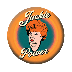 Badge 37 mm – Jackie power