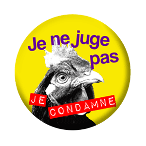 Badge 37 mm – Je ne juge, je condamne
