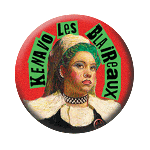 Badge 37 mm – Kenavo les blaireaux – Rouge