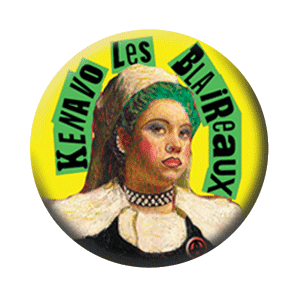 Badge 37 mm – Kenavo les blaireaux – Jaune