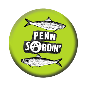 Badge 37 mm – Penn Sardin’ – Vert