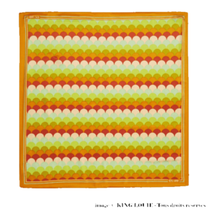 Foulard satin PEACHES Inca gold