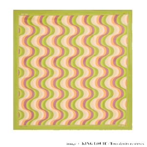 Foulard satin JIGGY dark citron