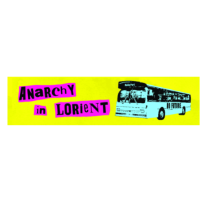 Autocollant 17x4 cm – Anarchy in Lorient