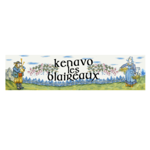 Autocollant 17x4 cm – Kenavo les blaireaux