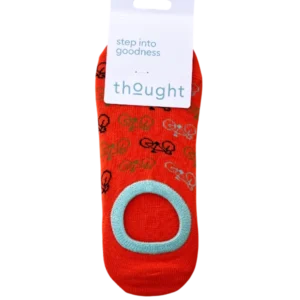 Chaussettes basses "Vélo" taille 40-45 - Coloris orange