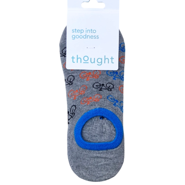 Chaussettes basses "Vélo" taille 40-45 - Coloris gris