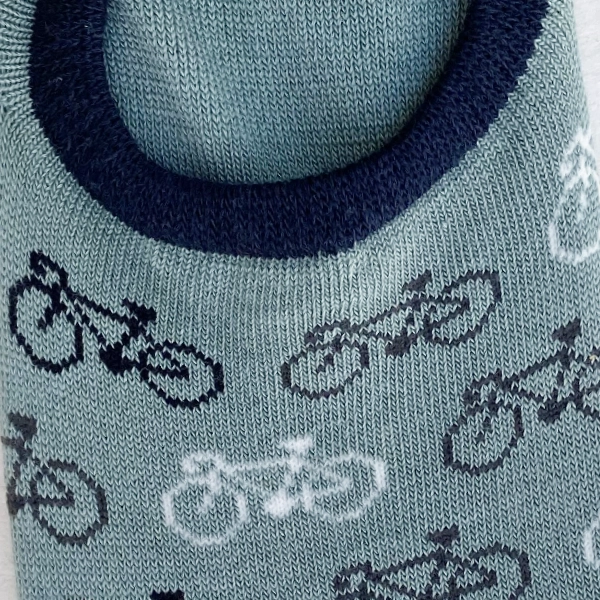 Chaussettes basses "Vélo" taille 40-45 - Coloris gris – Image 2