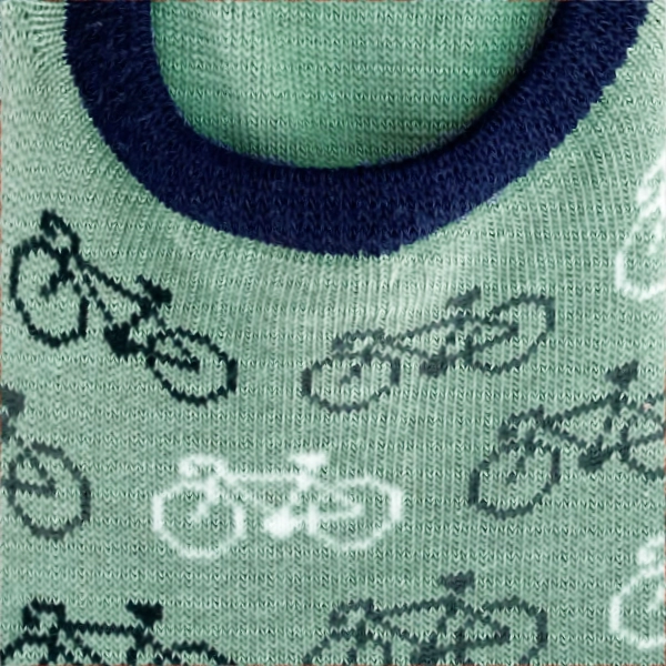 Chaussettes basses "Vélo" taille 40-45 - Coloris Vert lagon – Image 2