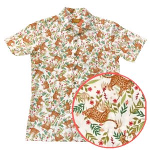 Chemisette coton CHENASKI – Leo in the Jungle White